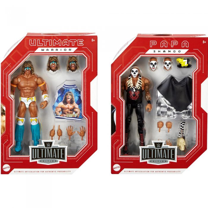 WWE Mattel Ultimate Edition Serie Exclusive Ultimate Warrior & Papa Shango
