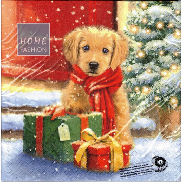 Servietten Home Fashion Little Puppy